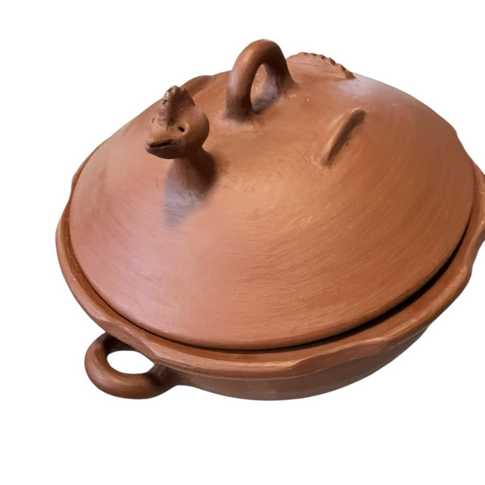 Terracotta Clay Cookware with Lid